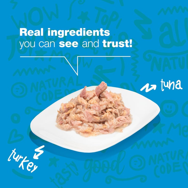 NATURAL CODE - Wet Cat Food, Limited Ingredient Cat Food, High-Protein, Non-GMO, No Artificial Additives, Made in Italy, Tuna & Turkey in Aspic for Adult Cats (3 oz, 24 Pack) - Image 3